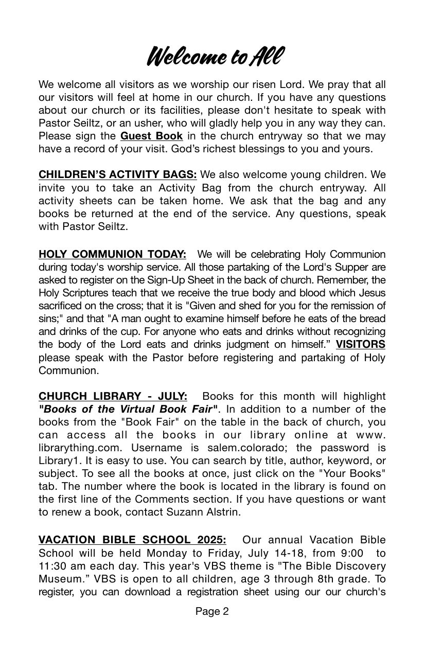 Announcements 2